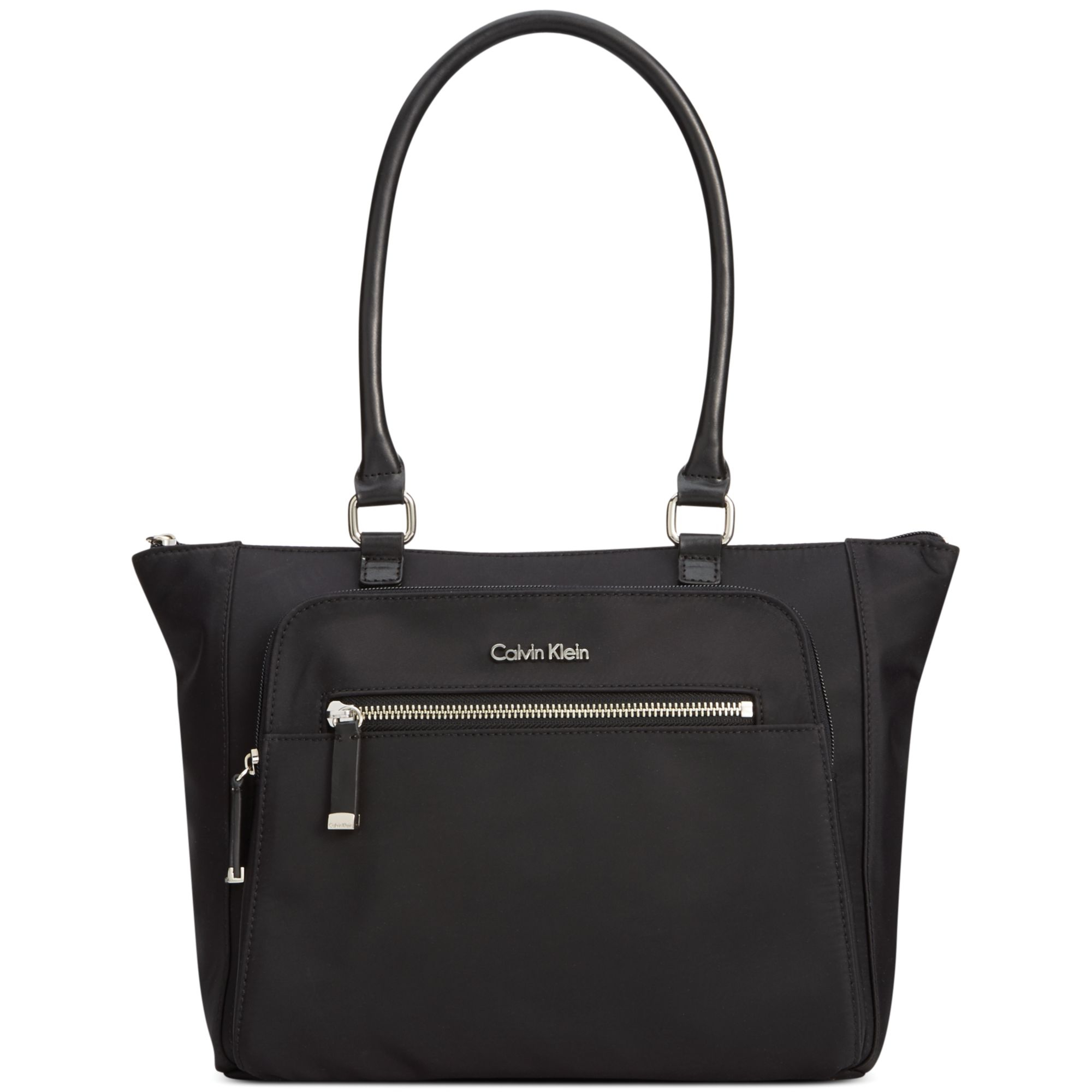 calvin klein black and white handbag