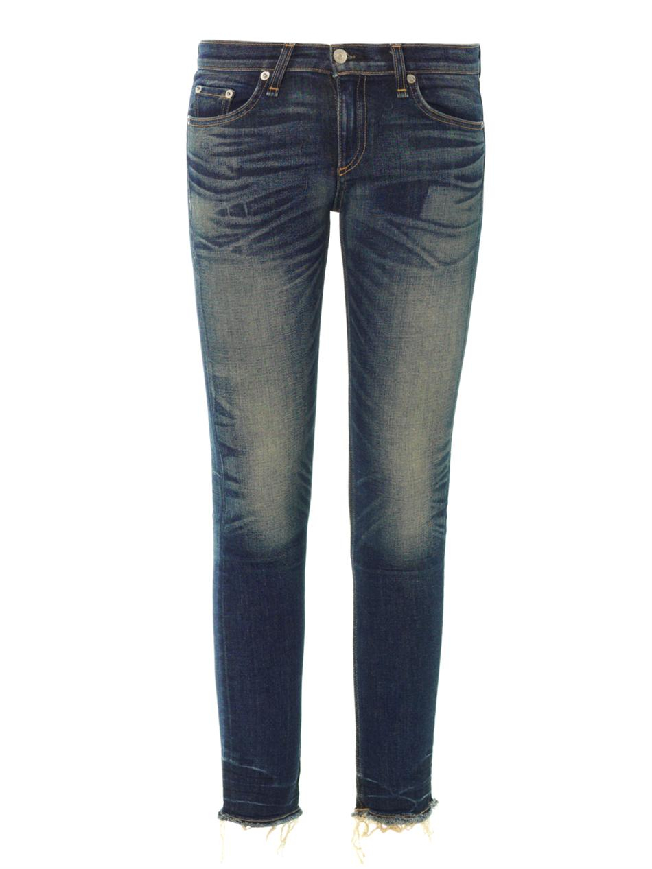 blue loose jeans