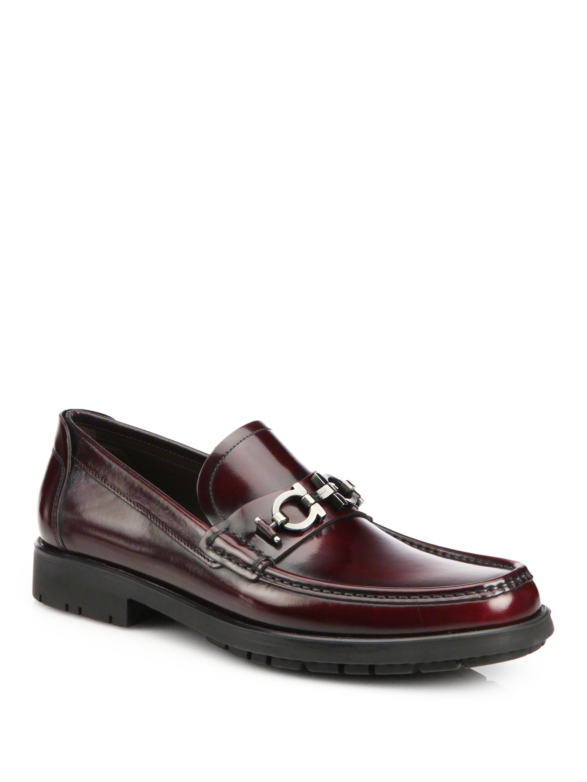 leather sole loafers ferragamo leather lug sole loafers in purple for leather sole loafers ferragamo leather lug sole loafers in purple for