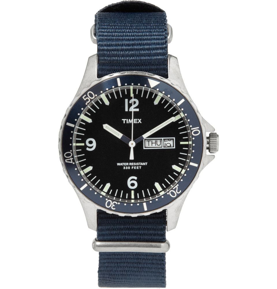 Timex X J.crew Timex Andros Steel Watch In Blue For Men | Lyst