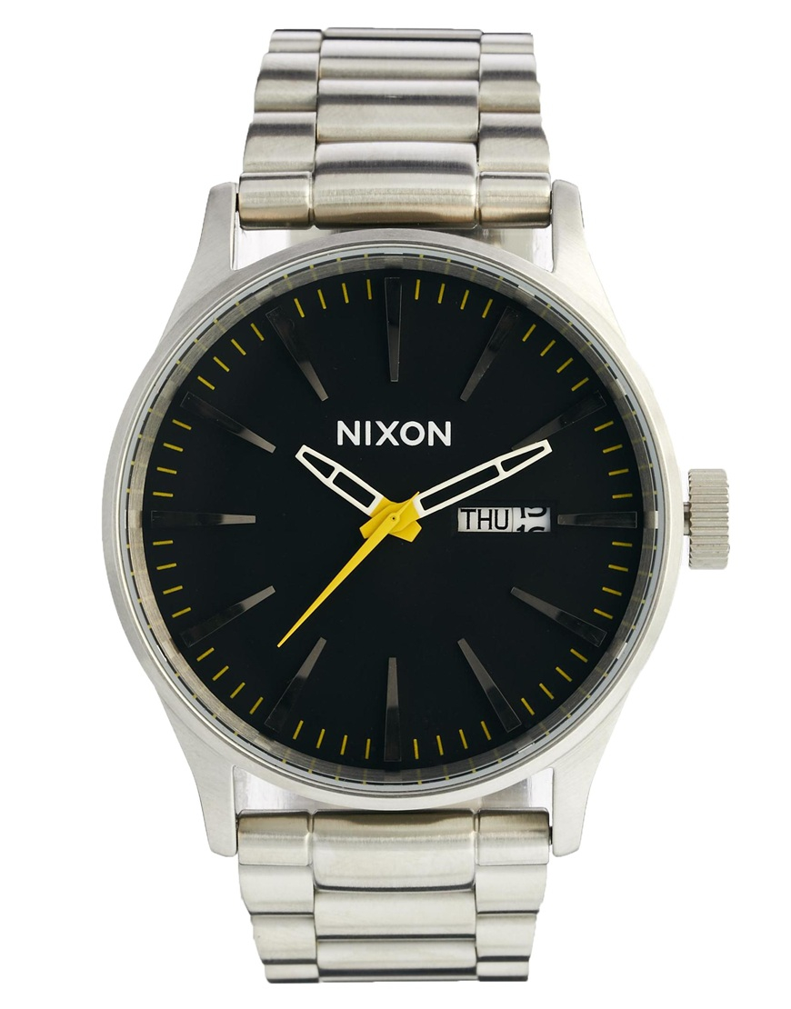 nixon sentry chrono silver