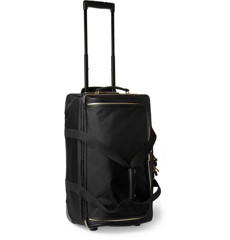 Mulberry Henry Leathertrimmed Nylon Wheeled Suitcase in Black for Men