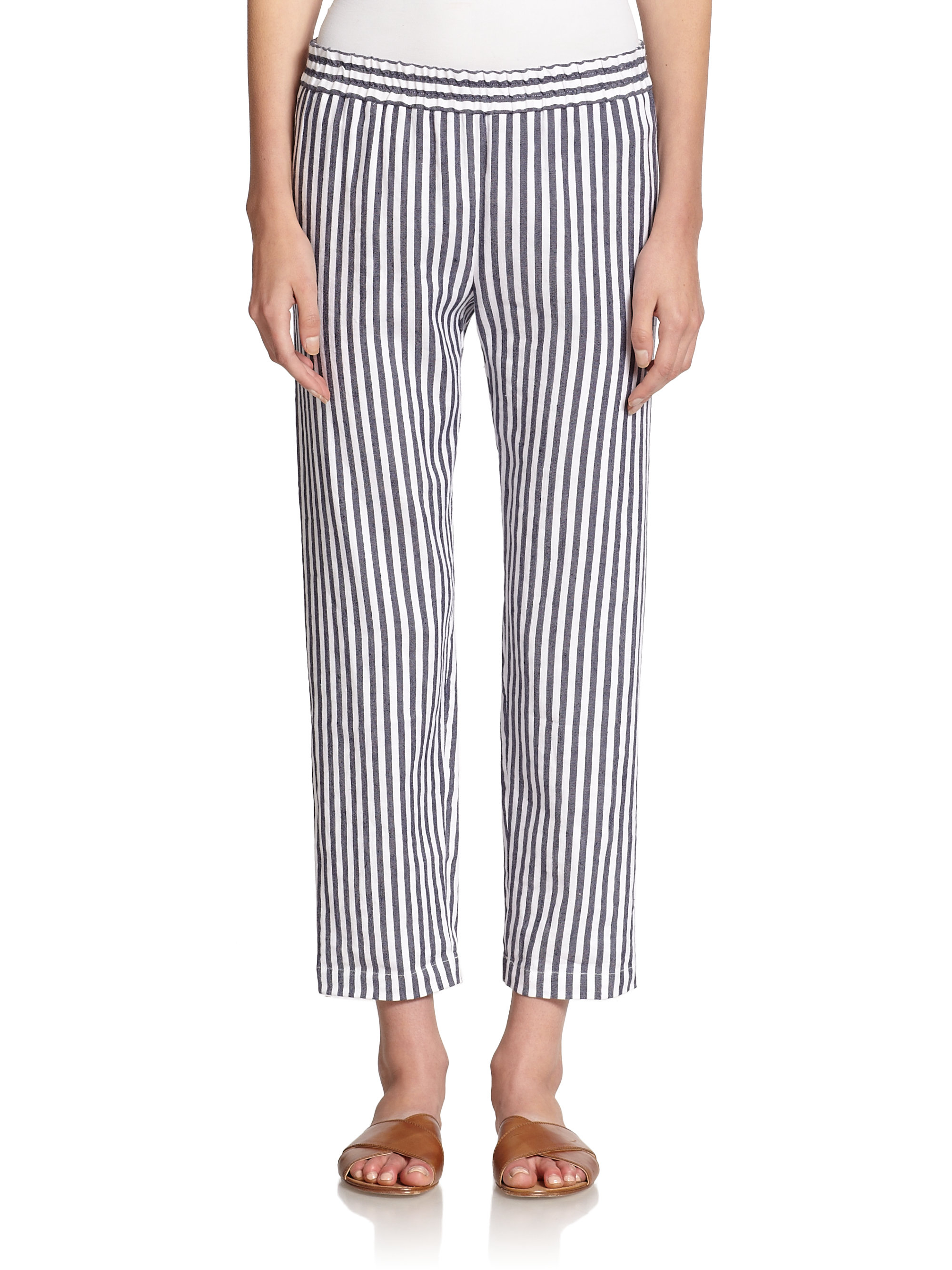 mens striped linen pants