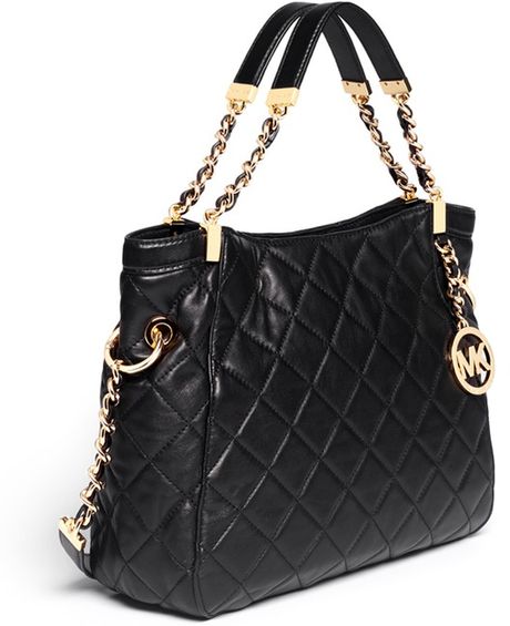 michael kors susannah quilted tote