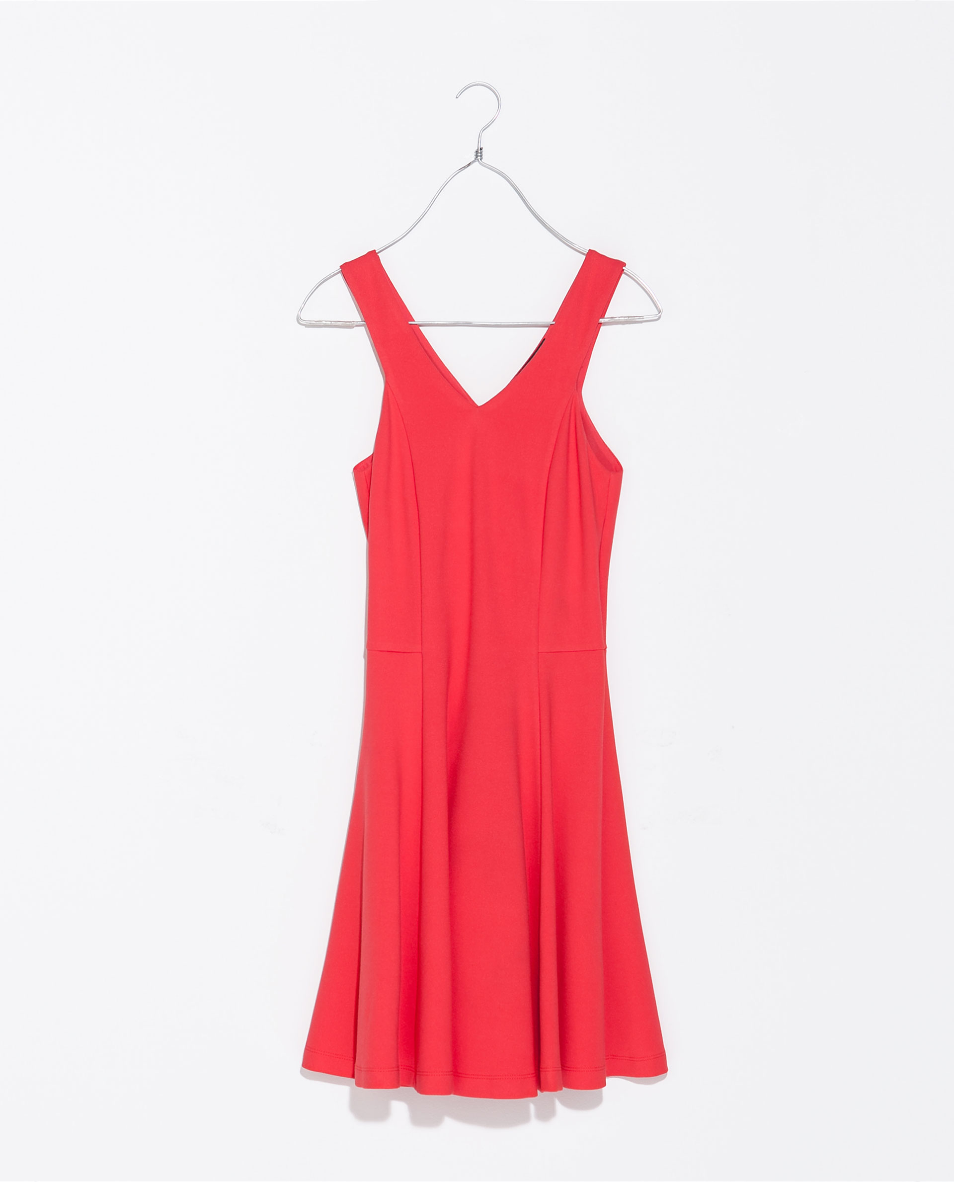 Zara Strappy Dress with Flounce Skirt in Pink (Strawberry) Lyst