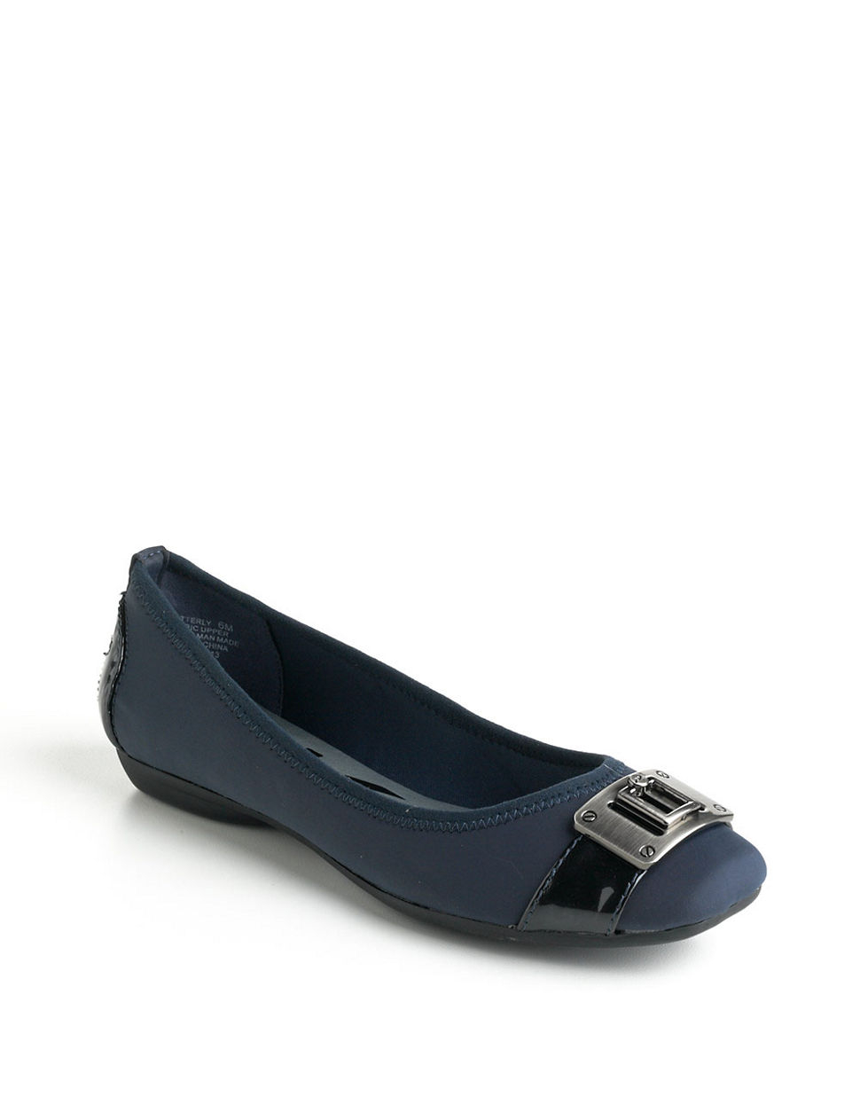 anne klein navy blue flats