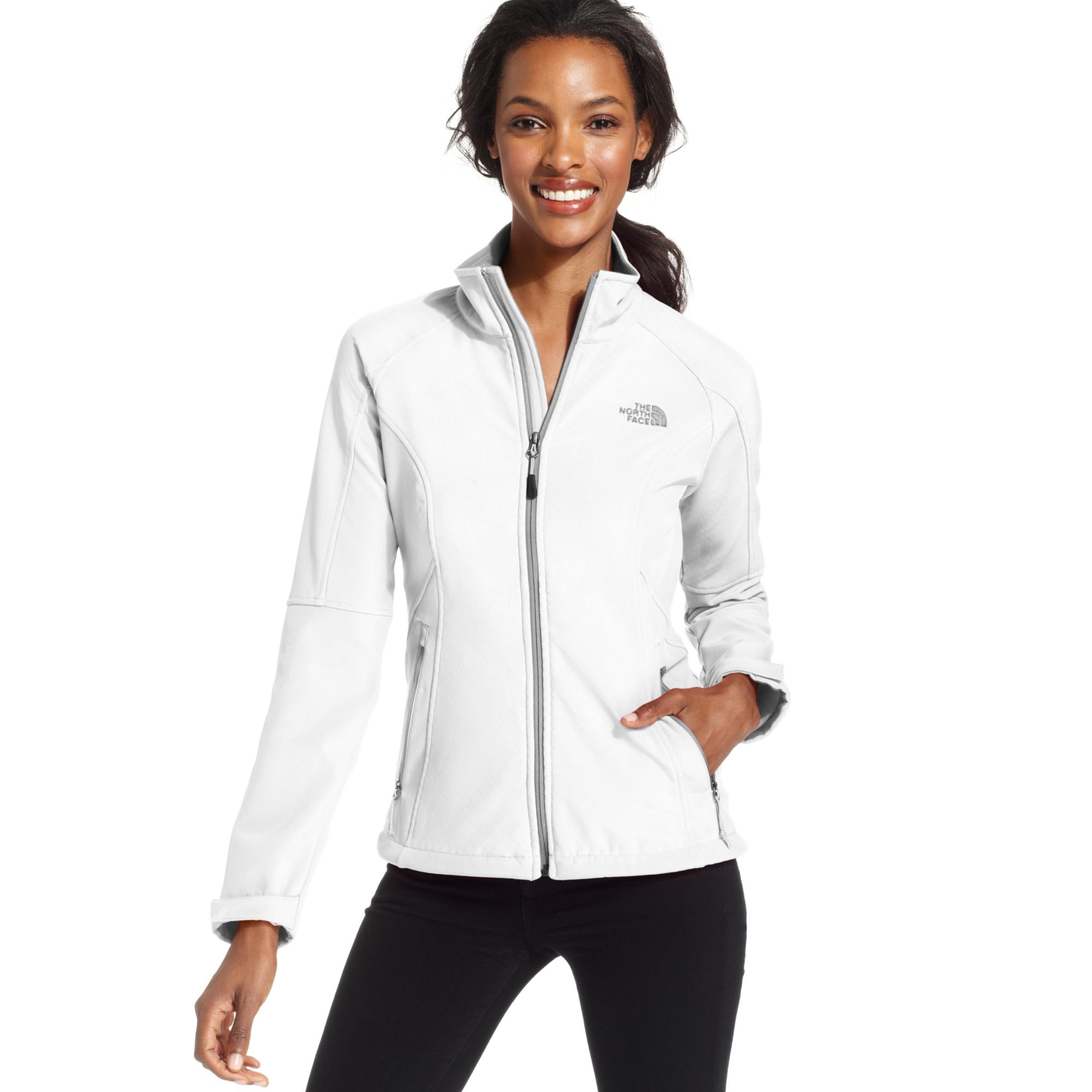 The North Face Shellrock Lightweight Zipup Jacket in White (TNF WHITE