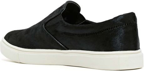 Nasty Gal Steve Madden Eccentric Pony Hair Sneaker in Black - Lyst