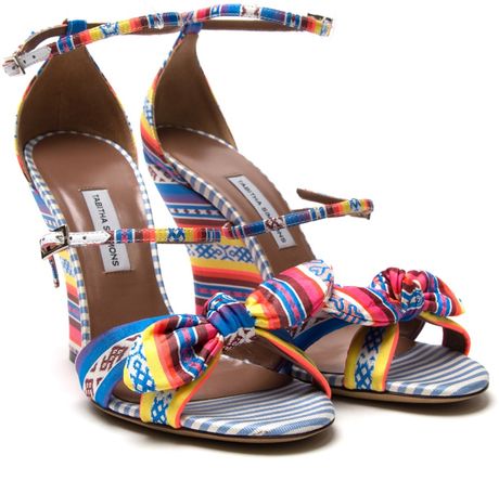 Tabitha Simmons Clara Wedge in Multicolor (multicolour) - Lyst
