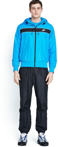 nike blue and black tracksuit