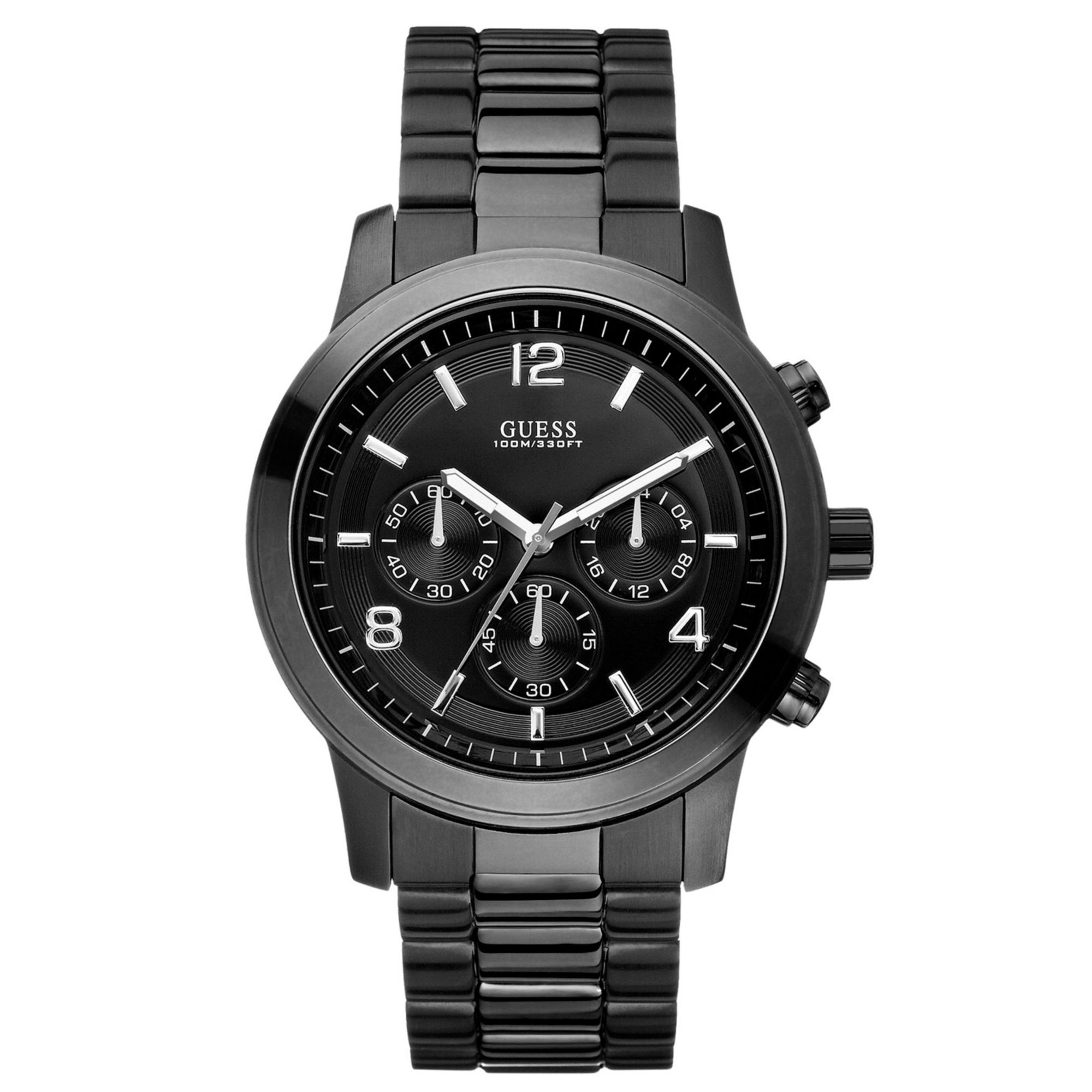Guess Watch, Men'S Chronograph Bold Contemporary Black Ion Plated