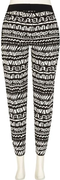 river island black joggers