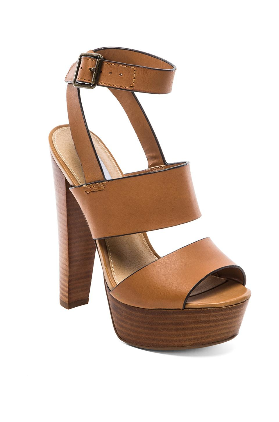 the finest leather, these stylish Dezzy sandal heels from Steve Madden ...