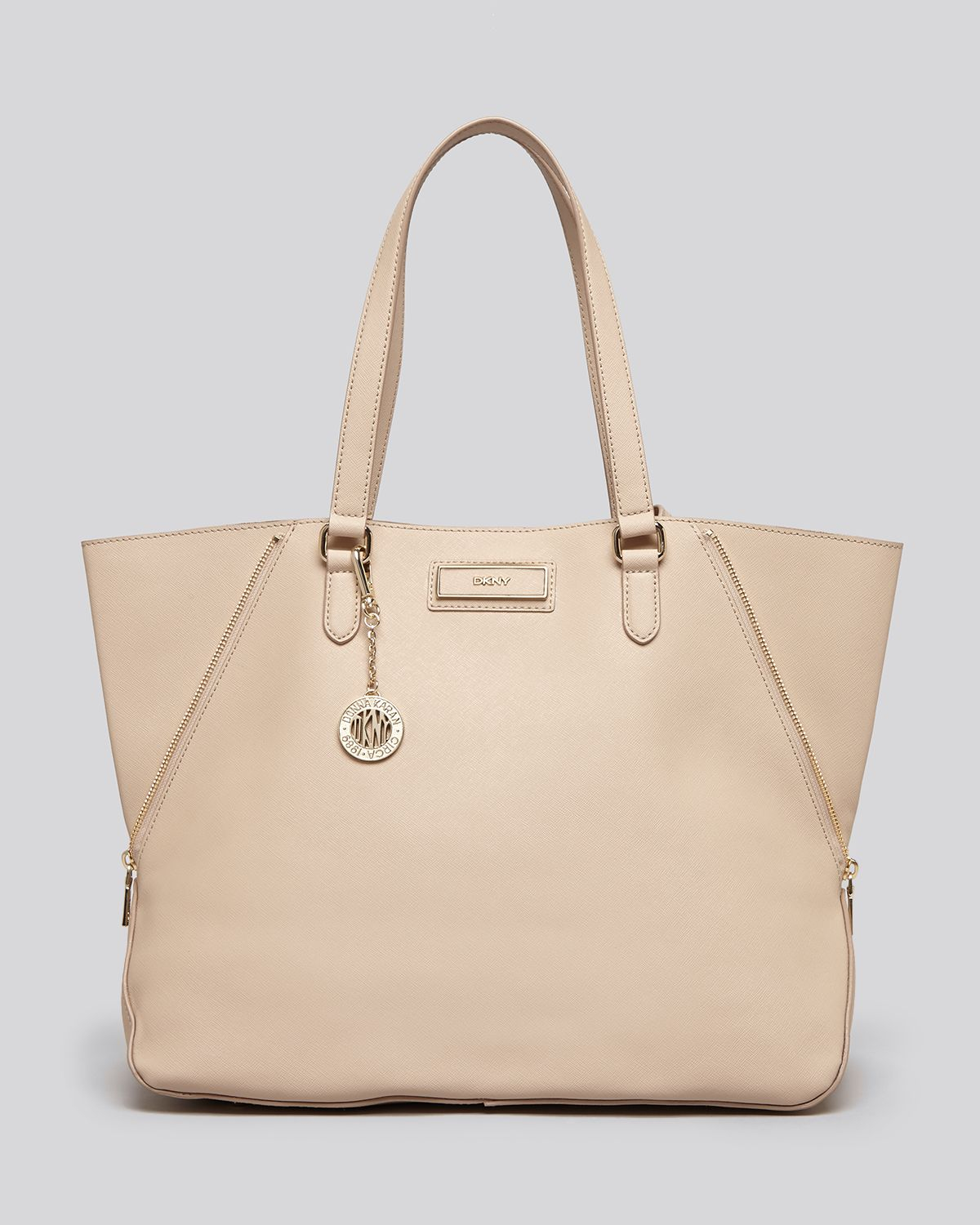 dkny beige handbag