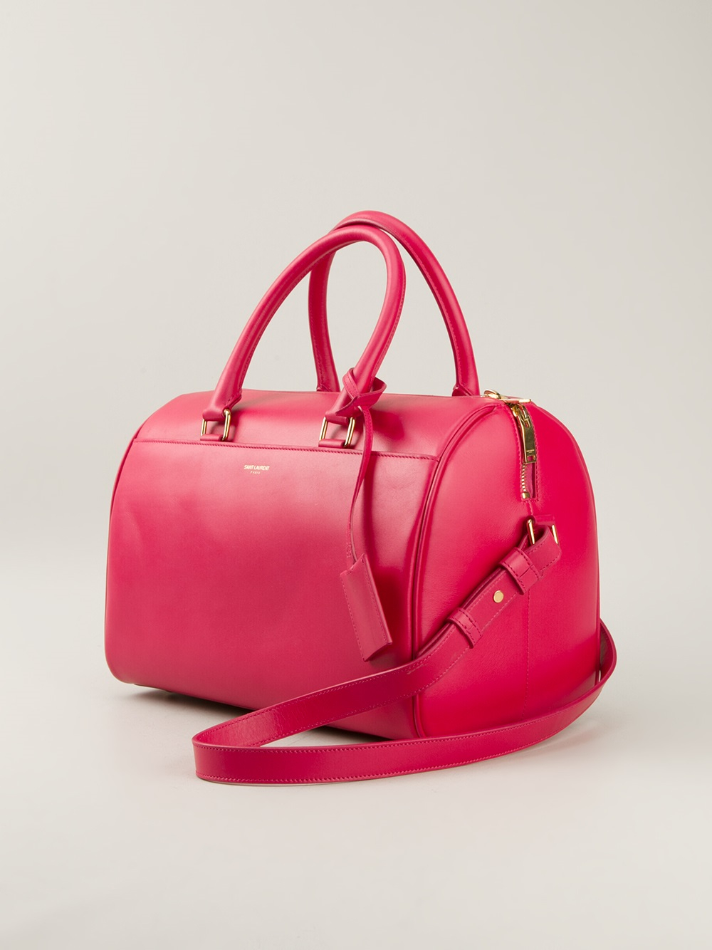Saint Laurent Classic Duffle Bag in Pink (pink & purple) | Lyst