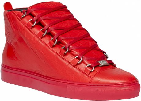 balenciaga red arena sneakers for sale