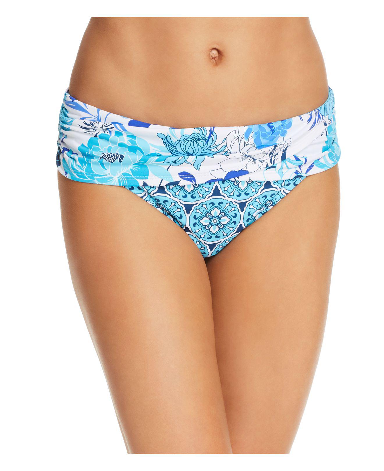 Lyst Bleu Rod Beattie Sarong Hipster Bikini Bottom In Blue