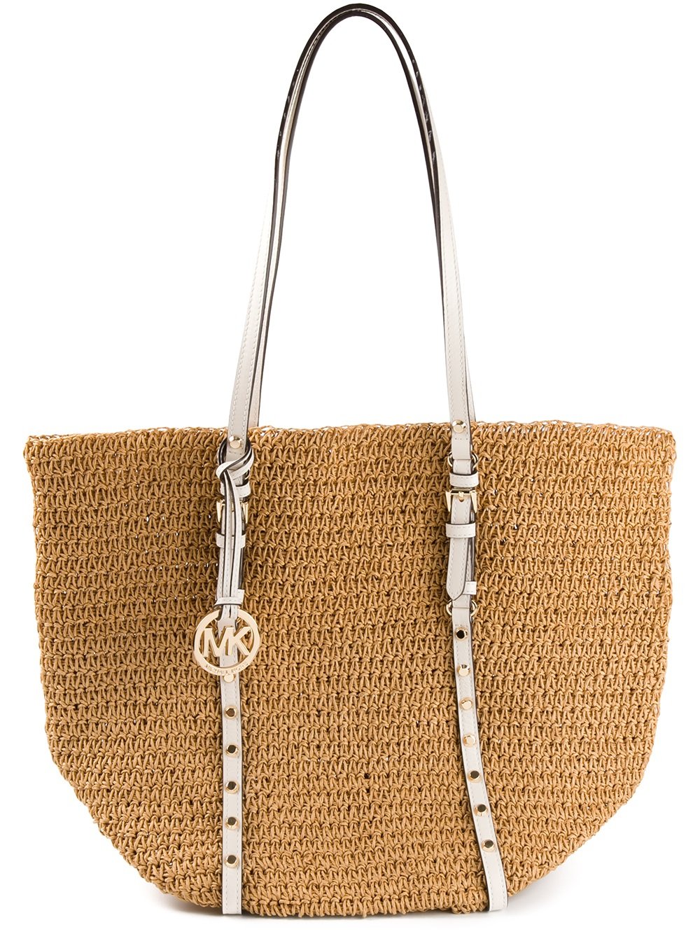 michael kors woven tote