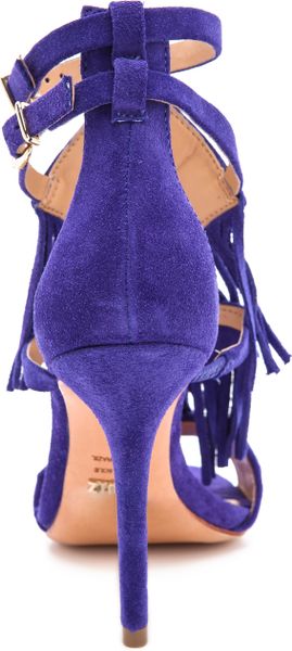 Schutz Fiza Fringe Sandals in Purple (Atlantis/Pearl) | Lyst