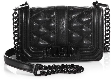 rebecca minkoff love crossbody black on black