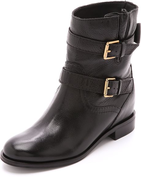 flat moto boots