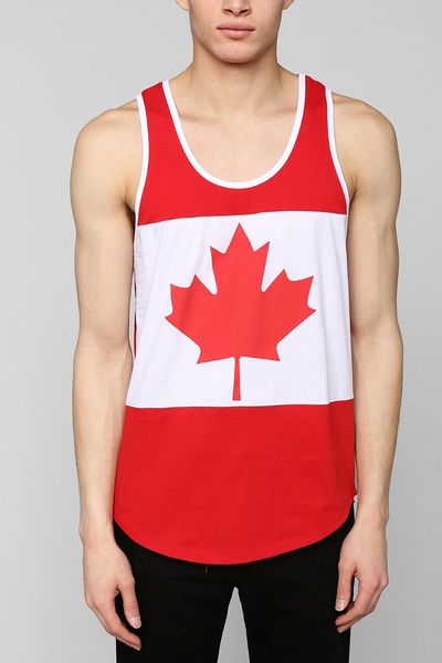 Urban Outfitters Canada Flag Tank Top in Red for Men | Lyst