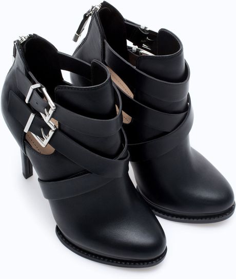 zara boots with buckle