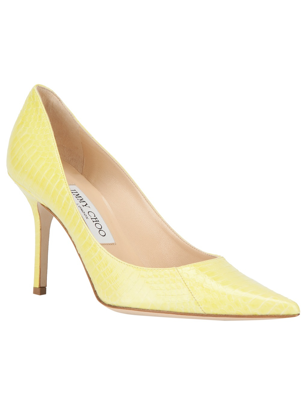 Jimmy Choo Agnes Pointed Toe Pump in Yellow (yellow & orange) Lyst