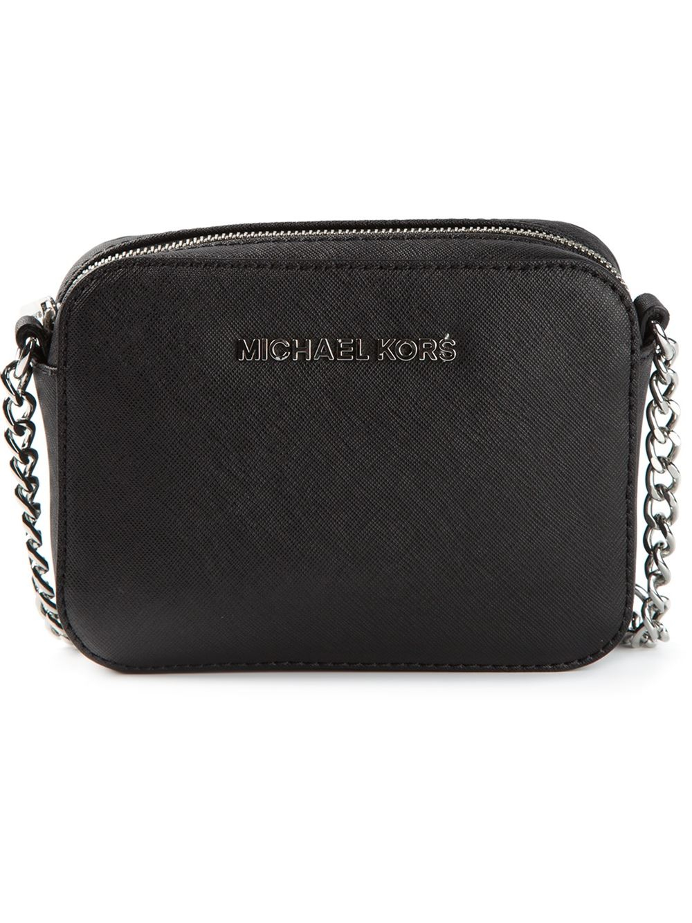 Michael Michael Kors &#39;Jet Set Travel&#39; Cross Body Bag in Black | Lyst