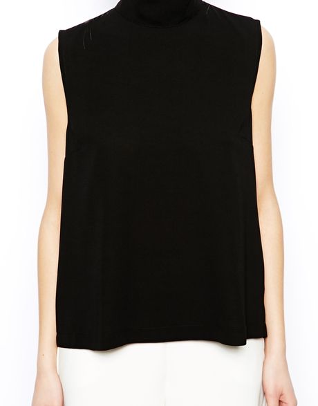 high neck sleeveless top uk