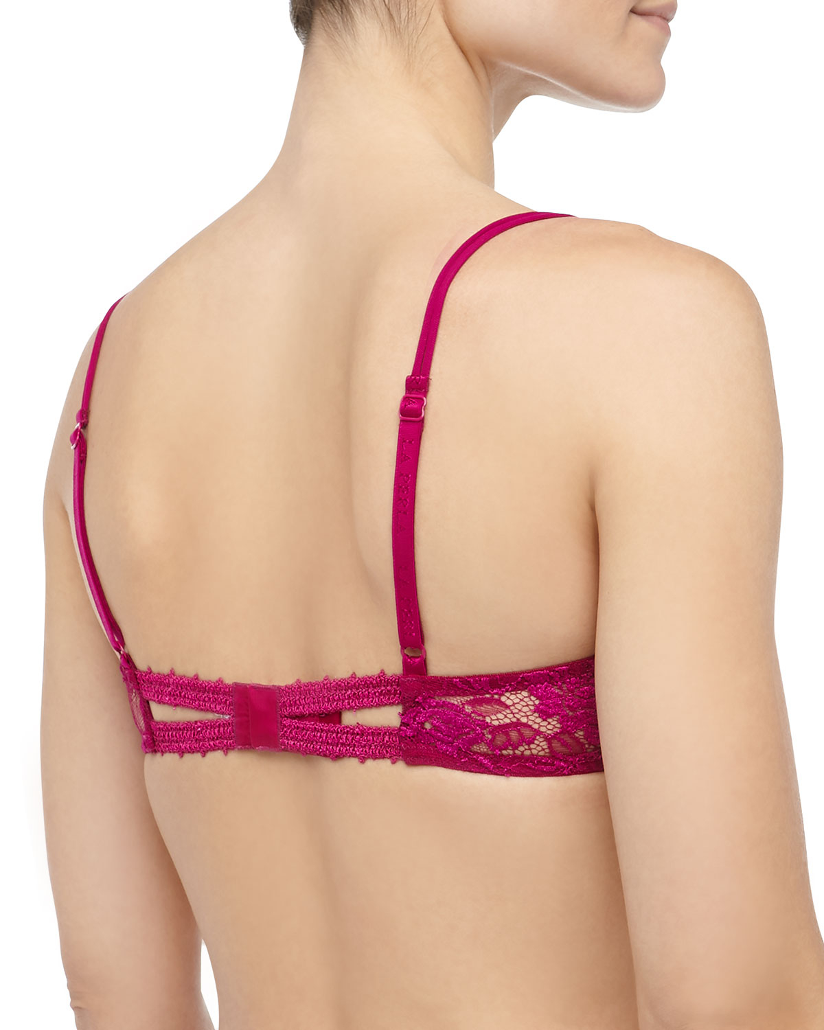 Lyst La Perla Maharani Balconette Bra Fuchsia In Pink