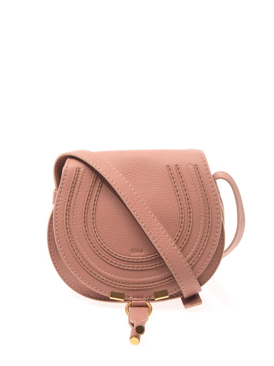 Chloé Marcie Mini Cross-Body Bag in Pink | Lyst