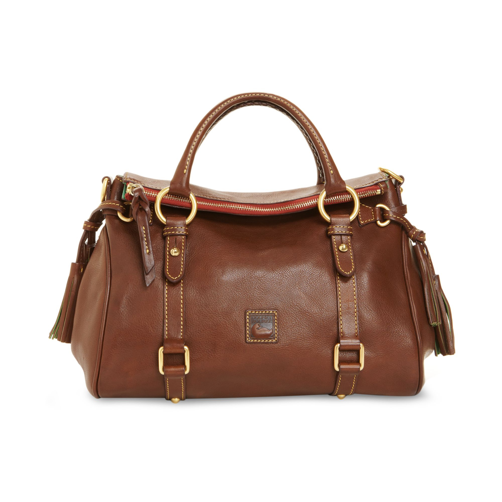 Dooney And Bourke Florentine Vachetta Small Satchel In Brown Chestnut