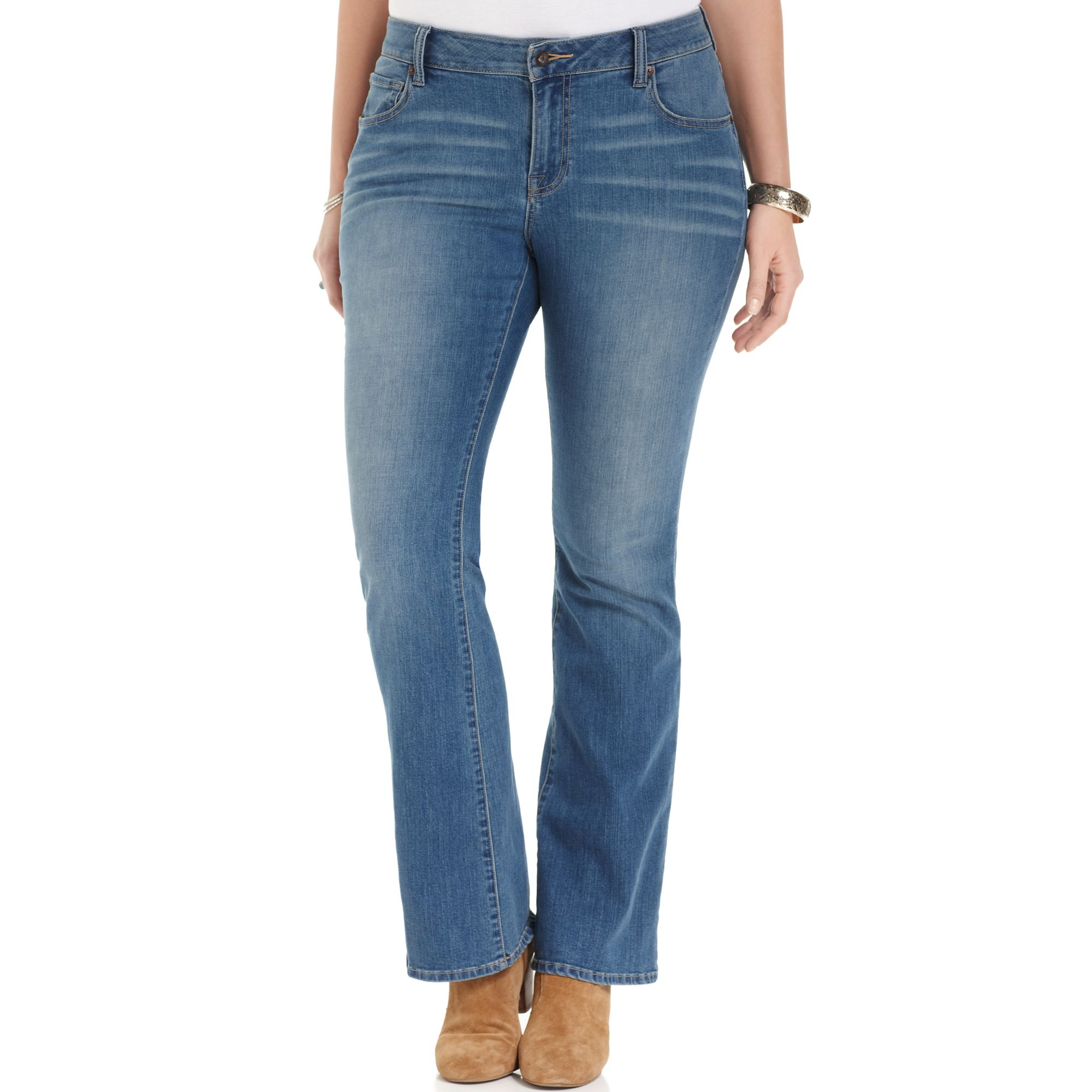 Lucky Brand Plus Size Ginger Bootcut Jeans In Blue Prescott Lyst