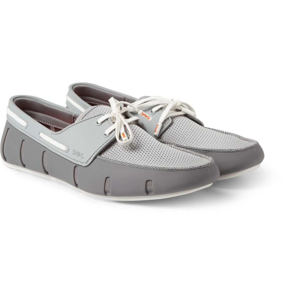 swims rubber loafers swims rubber and mesh loafers in gray for lyst swims rubber loafers swims rubber and mesh loafers in gray for lyst