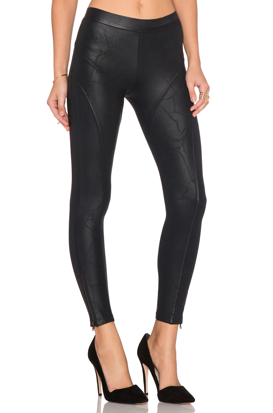 Lyst David Lerner Leatherette Fulton Legging In Black