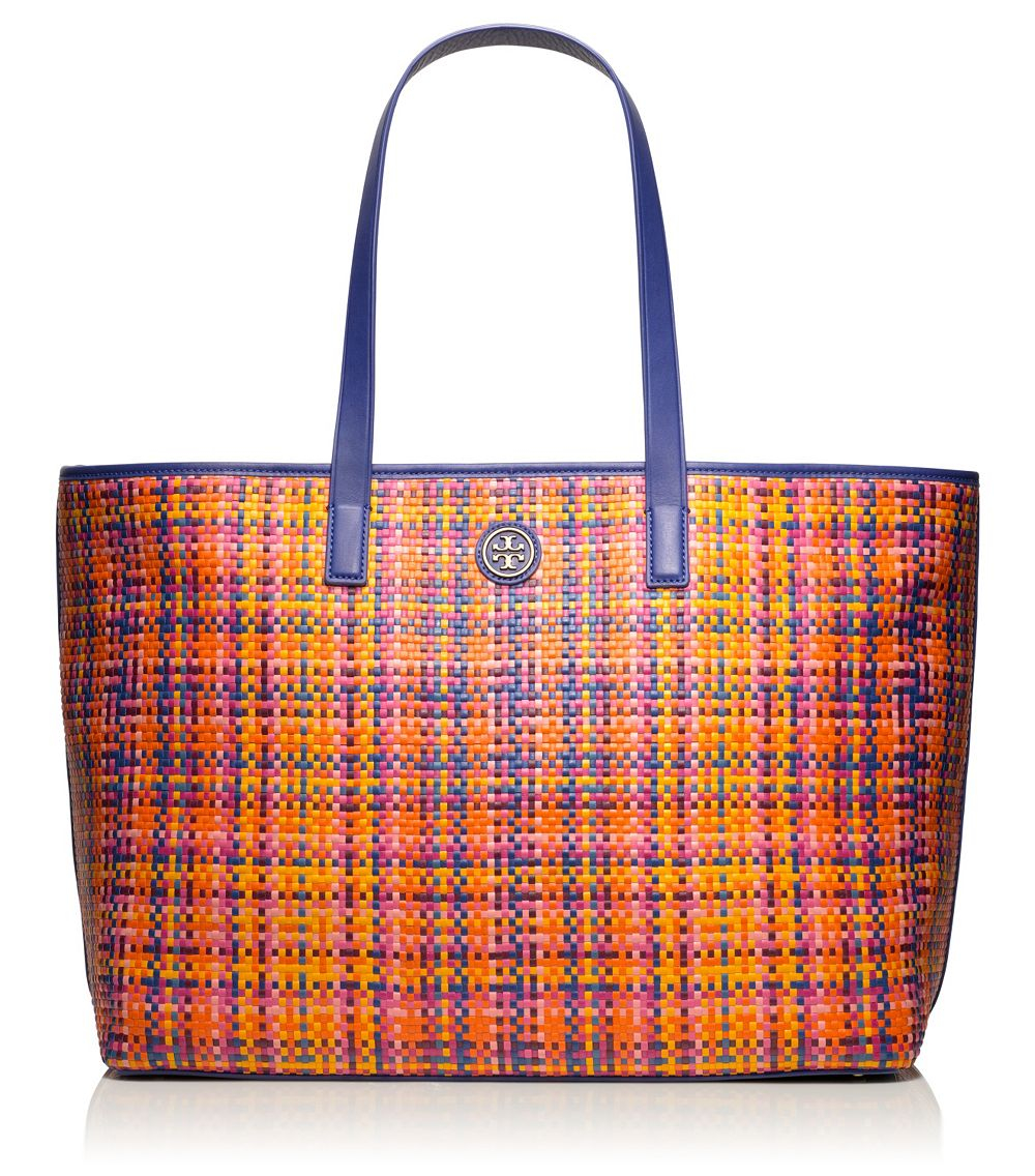 tory burch rainbow tote