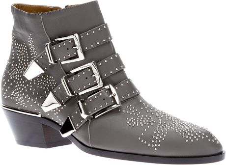 chloe buckle boots