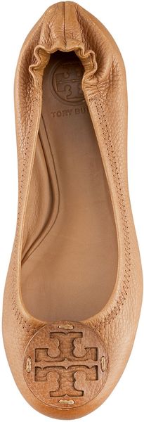 tory burch logo ballet flat