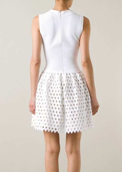azzedine alaia white dress