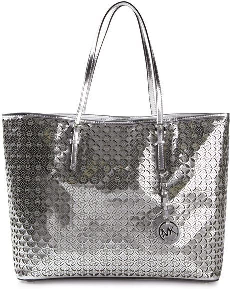 Michael Kors Silver Metallic Handbag