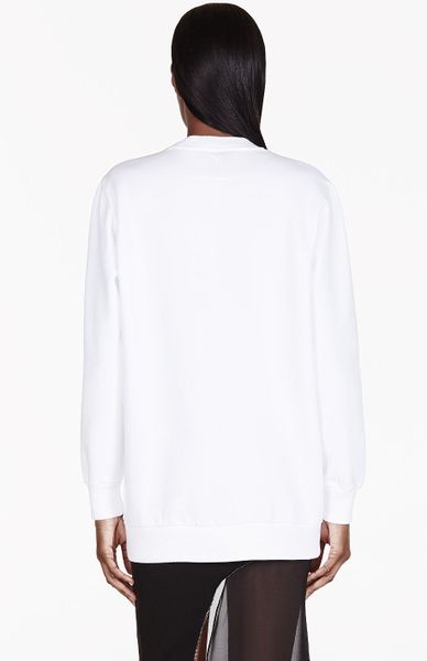 Givenchy White Bambi Crewneck Sweater in White | Lyst