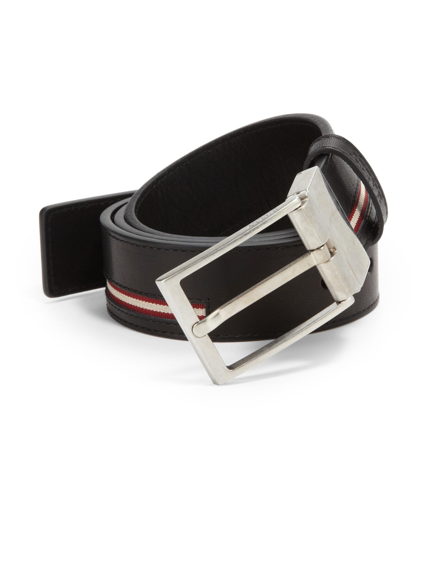 Bally Reversible Leather Belt In Black For Men Lyst