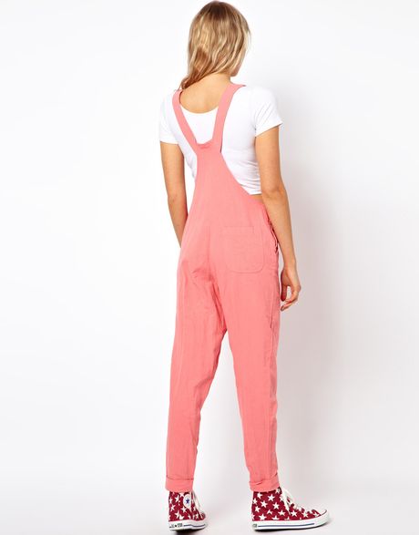 pink snow overalls