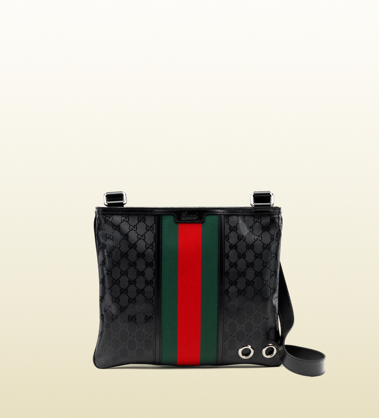 Gucci 500 By Gg Imprime Messenger Bag in Black for Men | Lyst