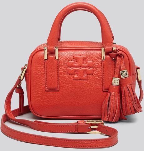 Tory Burch Crossbody Thea Mini Satchel in Orange (Jasper ...