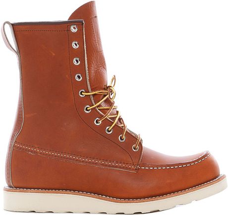 red wing 8 moc toe work boots