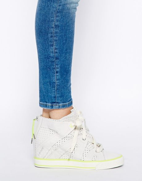 dkny wedge trainers