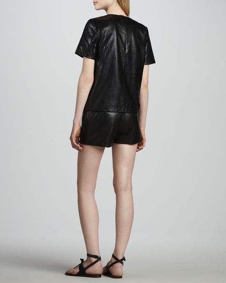 leather tee