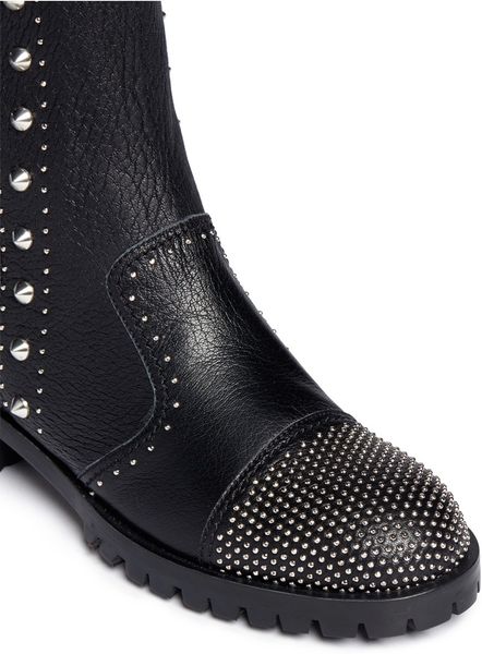 alexander mcqueen boots studs